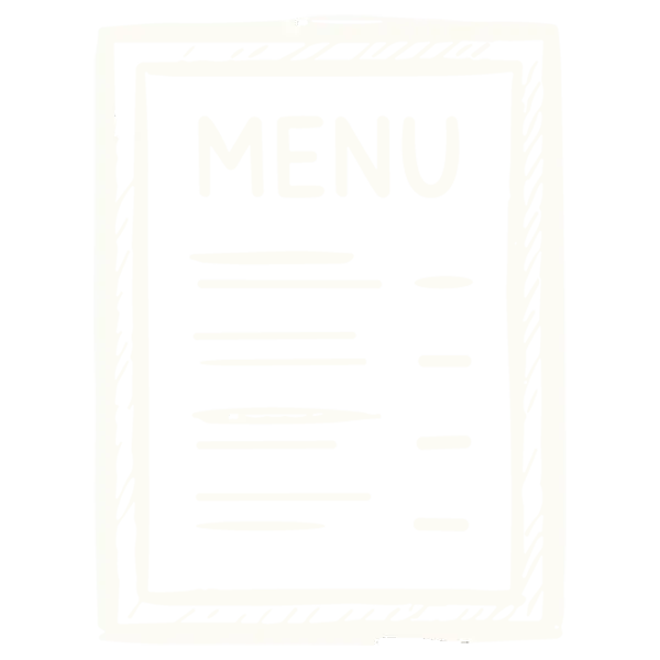 Chalk drawing of a menu with many affordable options